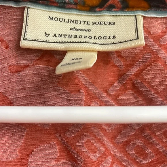 Anthropologie Velvet Patchwork Wrap Top by Moulinette Soeurs - Picture 7 of 16